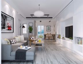 金浦御龙湾115㎡三居室欧式风格装修案例