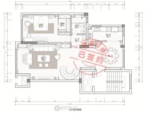 巢上城御墅别墅新中式装修效果图