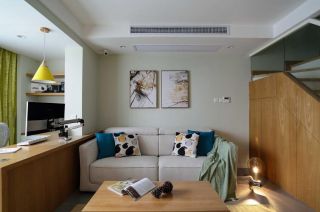 日式小户型室内双人沙发设计效果图