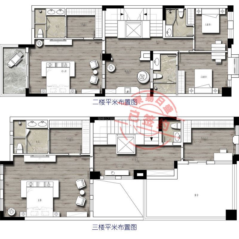 歐香小鎮(zhèn)510㎡別墅現(xiàn)代北歐風(fēng)格效果圖