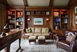 美式古典风格书房沙发图片欣赏
