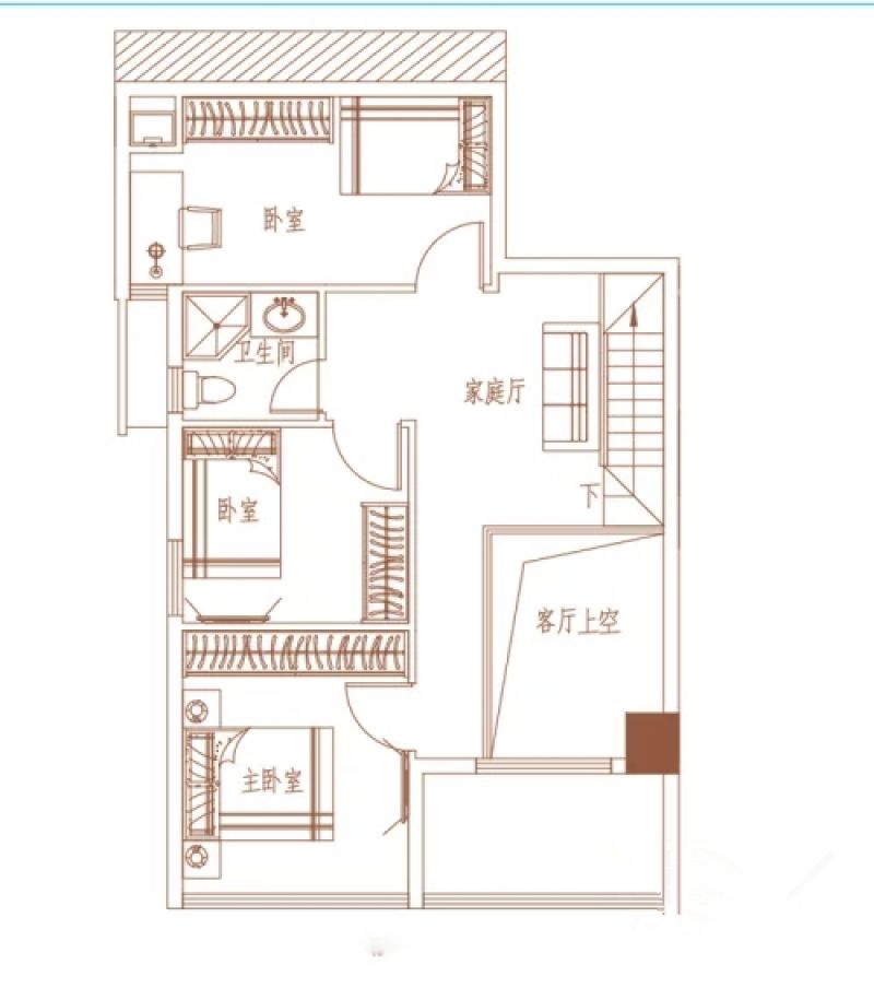 E户型， 商办， 建筑面积约92.54平米二楼.webp