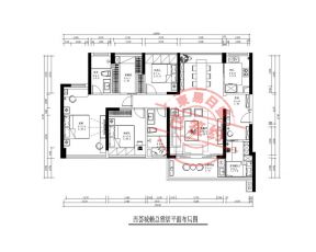 西薈城138平米新中式風格裝修效果圖