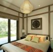 现代中式家装卧室灯具造型装潢设计效果图片