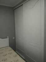 简约新中式卧室衣柜门装修效果图片
