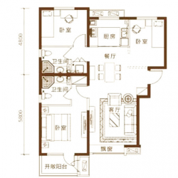 鸿坤原乡溪谷户型图