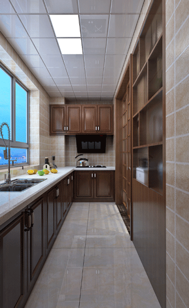 2023新中式家居厨房吊顶装修效果图片