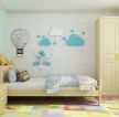 小清新风格儿童房室内文化砖背景墙设计图