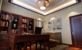 2023中式风格书房实木柜子图片