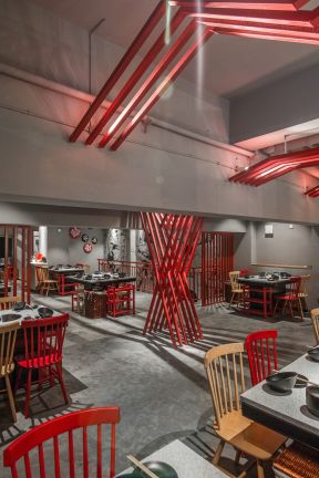 2023中式小餐馆餐桌装修效果图片