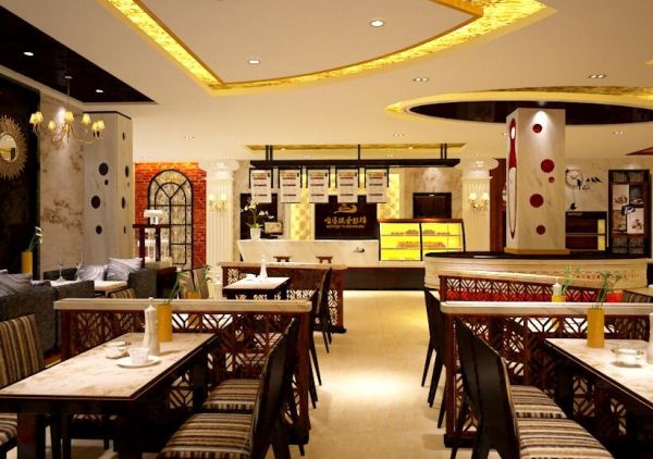 2018中式小餐馆文化墙设计装修效果图_装修1