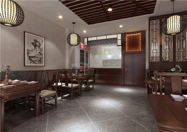 2023中式餐馆餐椅设计效果图片