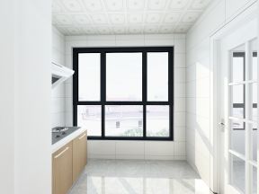 2023现代简约风格厨房玻璃窗户装修效果图
