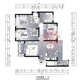 2023四居戶型圖裝修效果圖片