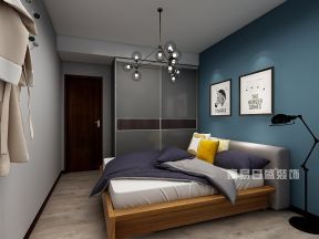 2023工业风格8卧室床头背景墙相框装修效果图