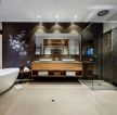 新中式小别墅室内卫生间设计装潢图片