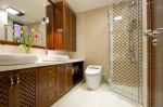 新中式卫生间浴室柜镂空门板造型设计图