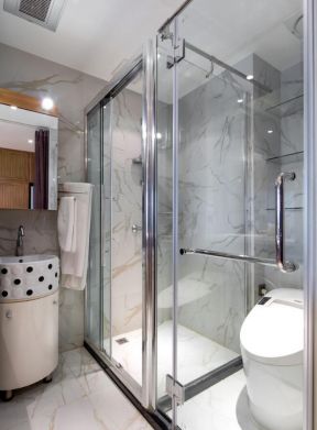  2020卫生间淋浴房隔断效果图 2020家庭淋浴房隔断设计