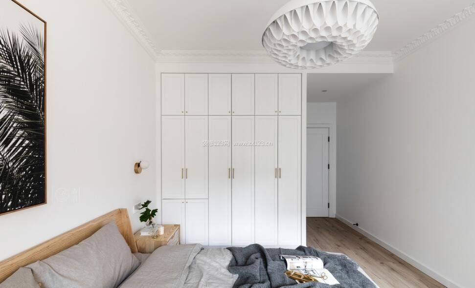 北欧卧室壁柜设计造型效果图片