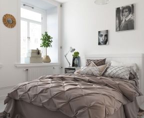  北欧卧室装修设计 卧室床品效果图