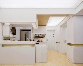 中小户型家装厨房白色装饰效果图片