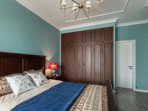  美式卧室实景图 美式卧室风格装修 2020美式卧室衣柜设计效果图