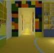 现代幼儿园走廊装修设计效果图