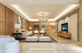 雅居乐滨江国际278平米别墅现代简约风格装修案例