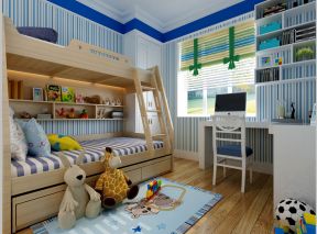 5平方儿童房实木儿童上下床设计图片