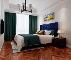 2020简约欧式风格卧室设计图 2020卧室木地板颜色效果图 2020卧室木地板装修图片