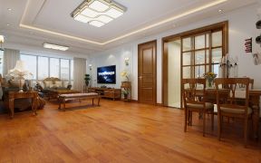 2023美式風(fēng)格開(kāi)放式餐廳設(shè)計(jì)效果圖片