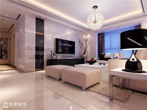 江南华府现代简约100平三居室装修设计案例
