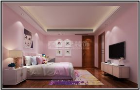 2023现代风格女生粉色卧室设计效果图