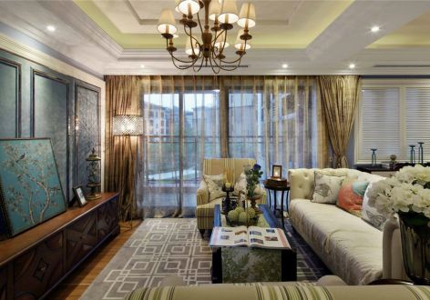 中海珑玺139㎡四居室欧式风格装修案例