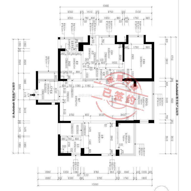 天合凱旋城149㎡三居室后現(xiàn)代風(fēng)格效果圖