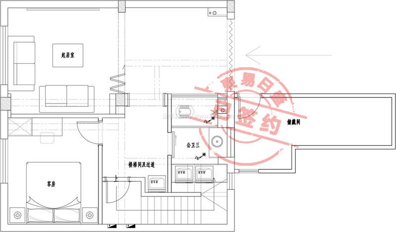 世茂龍灣簡美風(fēng)格260平米裝修效果圖