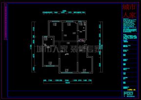 2023三居室平面设计图