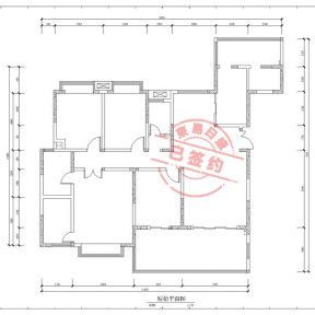 南苑A區(qū)180㎡四居室美式風(fēng)格裝修效果圖