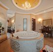 北京小别墅浴室双人浴缸设计效果图片