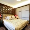 北京小别墅淡雅中式卧室装饰图片