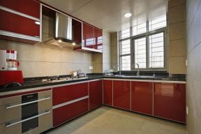 2020现代厨房装修风格 转角厨房装修效果图