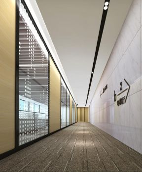 2023大型办公室过道走廊装修效果图欣赏