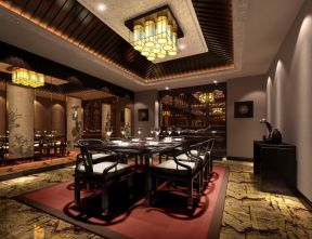 2023中式酒店餐厅包间装修图片欣赏