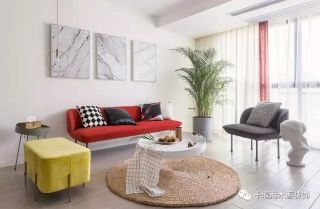现代混搭风格客厅沙发颜色搭配图片