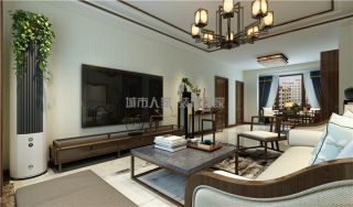 新中式简约客厅家具装修效果图