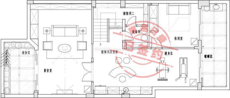 卡爾頓美式風(fēng)格裝修戶型圖