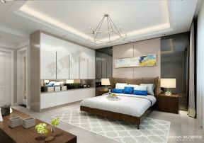 美的林城四居134㎡现代风格卧室装修案例