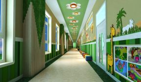2023简约高端幼儿园走廊吊饰装修设计图片