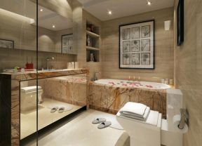 现代风格家庭室内洗手间装修设计图片
