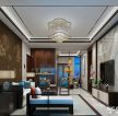 2023新中式风格客厅沙发墙装饰效果图